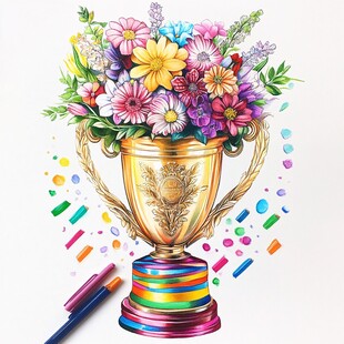 奖杯插画