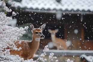 梅花与鹿