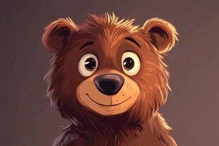 原创小棕熊卡通
