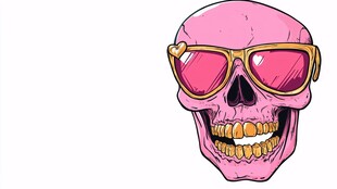 墨镜骷髅头