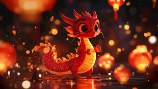 元宵节卡通龙ip