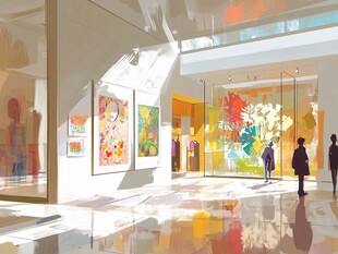 德基世界贸易中心插画