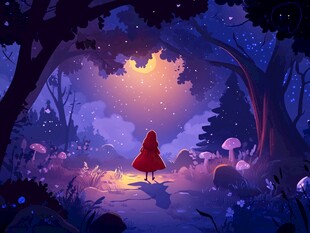 魔法森林插画