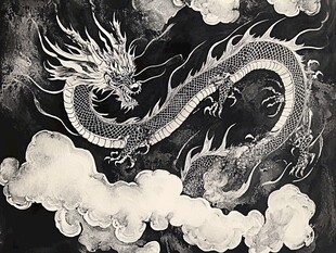 龙年插画手绘