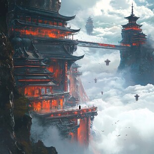 古风仙境天上宫阙