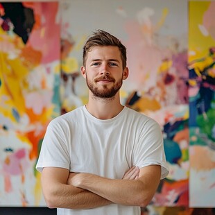 五颜六色的肖像画