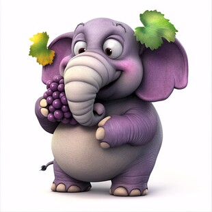 原创卡通大象