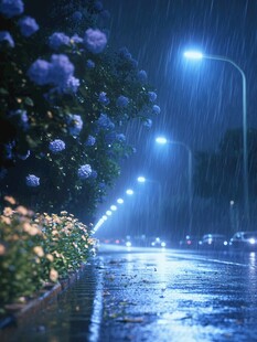 夜景梅雨季