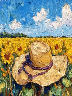 葵花油画