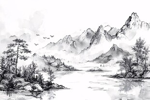 水墨山水高清