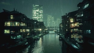 夜景梅雨季