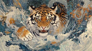 虎系列插画
