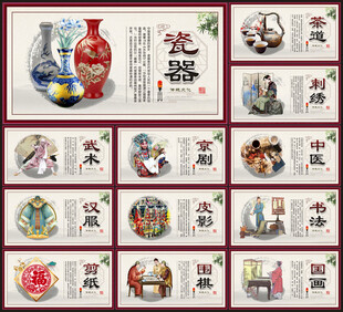 传统文化展板