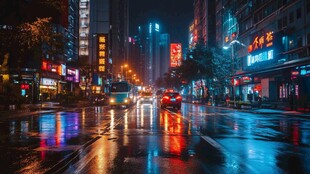 都市雨夜