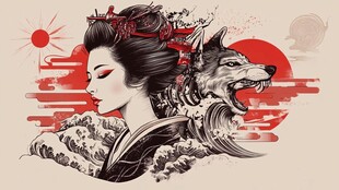 日本浮世绘风格