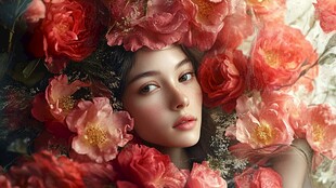 唯美花间美人