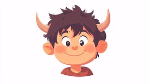 红牛卡通形象设计