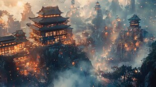 古风仙境天上宫阙