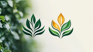 植物精油logo设计