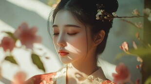 唯美意境古典美女