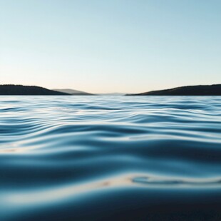 蓝色海水海平面