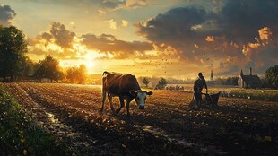 影片质感牧牛图