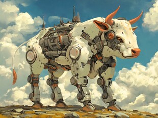 科幻风格牛