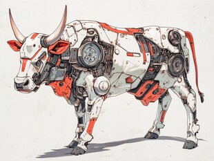 科幻风格牛