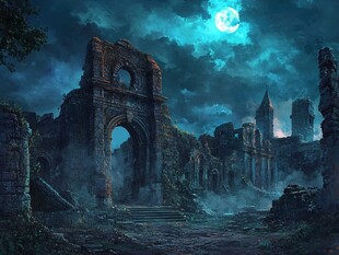 欧式罗马拱门背景