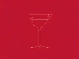 创意酒杯线条