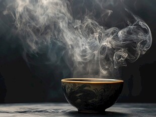 冒烟茶杯冒烟