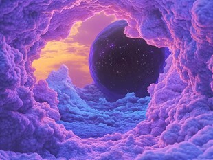 粉红色的超现实世界