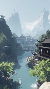 游戏山水场景