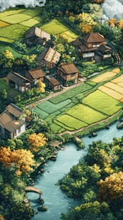 梦幻唯美农村新面貌