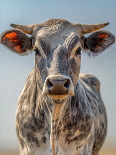 奶牛面部高清图片