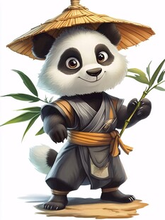 熊猫功夫大侠形像设计