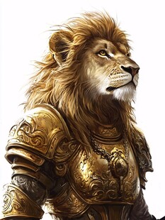 雄壮的动物插画