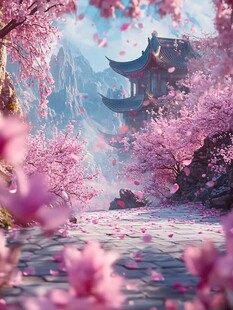 古风场景春暖花开