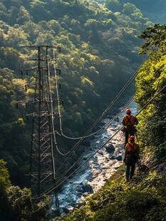 大山里的电力输送