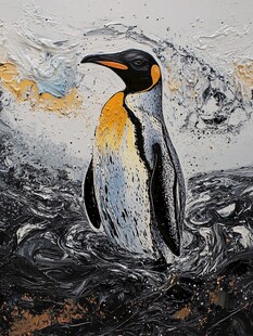 企鹅装饰画