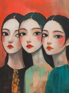 闺蜜插画
