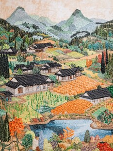 山村秋色图