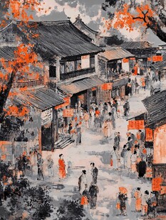 市井民风宋代街景