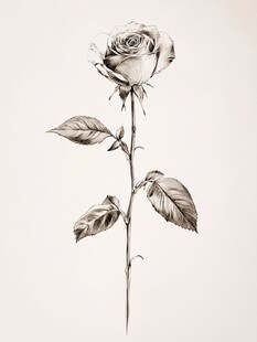 手绘玫瑰之