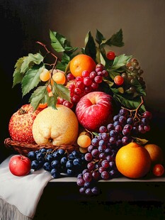 欧式水果油画
