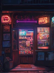 夜晚便利店