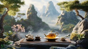 茶杯山水