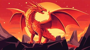 龙年ip插画
