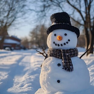 户外小雪人