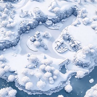 3d冰雪主题设计